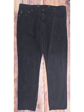 AG Adriano Goldschmeid Mens Everett Slim Black Jeans 38x32